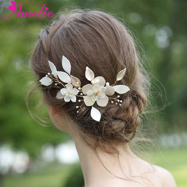 2020 Wedding Bridal Boho Headpiece Hair Side Comb Enchanted Flower