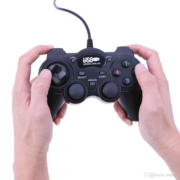 

абс универсальный проводной двойной вибрации usb850 plug game pads контроллер для пк игровые геймпады игровой контроллер с usb кабелем