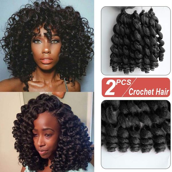 

10 inch 2pack/lot black wand curly braids jamaican bounce african collection crochet hair havana mambo twist synthetic braiding hair