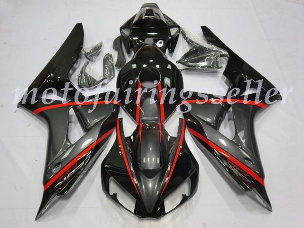 

oem quality new abs full fairings kits fit for honda cbr1000rr (2006-2007) cbr1000rr 06 07 bodywork set red silver and black