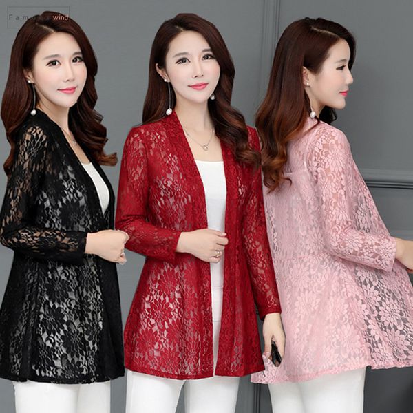 

beach lace 2019 blouse women casual boho kimono cardigan summer chiffon loose floral shirt plus size beachwear, White