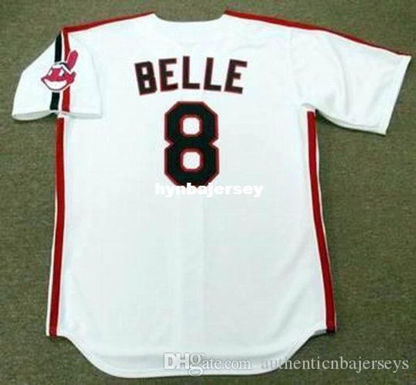 

custom albert belle cleveland stitched 1993 majestic vintage home baseball jersey retro mens jerseys running, Black;blue