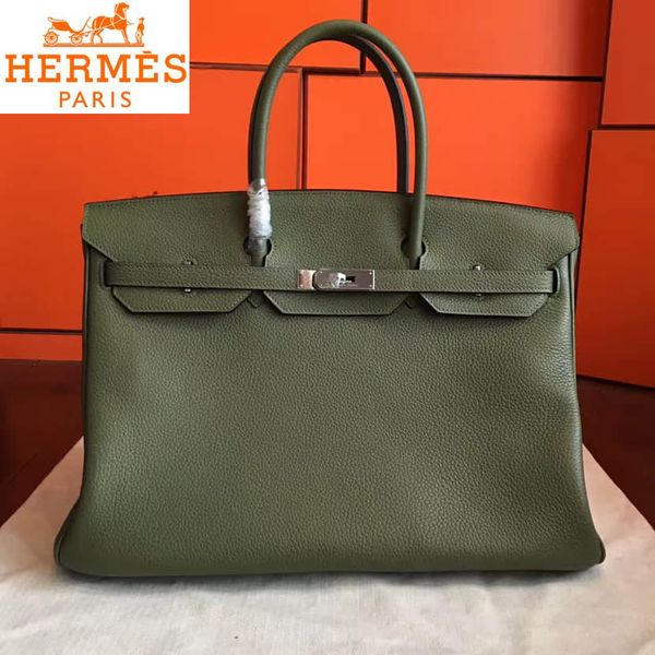 

h bag army green birkin imported togo leather tote bag 40cm new women handbags iconic bags handles shoulder bags totes cross body bag