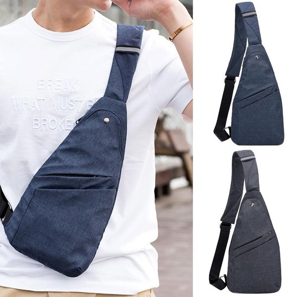

male shoulder bags fashion thin light men canvas anti-theft travel outdoor shoulder chest crossbody bag messager bag for men new