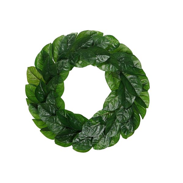 

farmhouse garland magnolia leaves wreath front door adjustable leaves