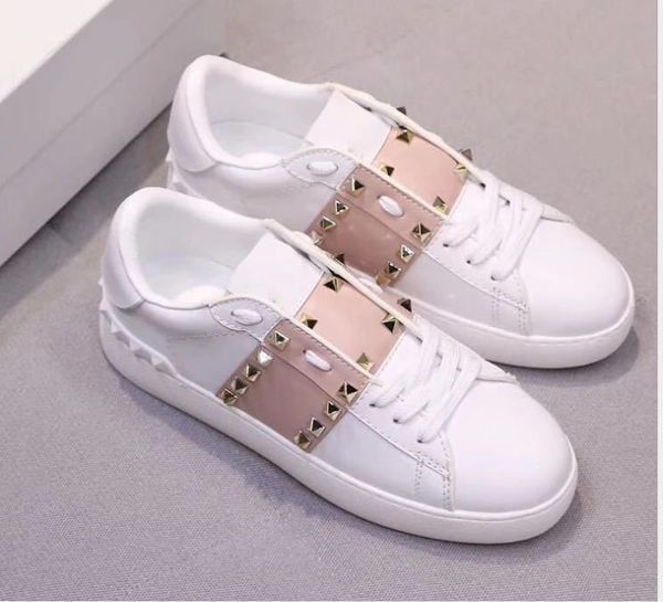 

new white shoes women's shoes with laces white casual shoes, Black