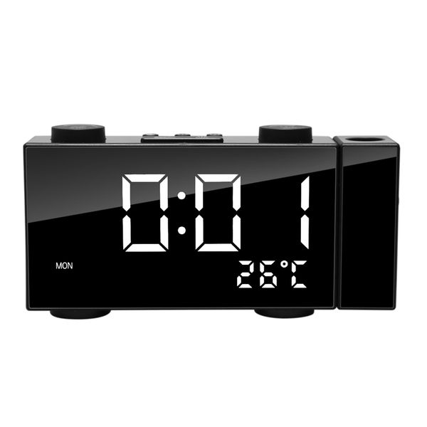 

alarm clock radio with am fm radio,projection clock,adjust brightness led digital desk/shelf clock with dimmer for bedroom, kitc
