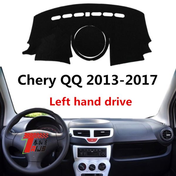

taijs left hand drive car dashboard cover for chery qq 2013-2017 anti dust anti light protective car dashboard pad for chery qq