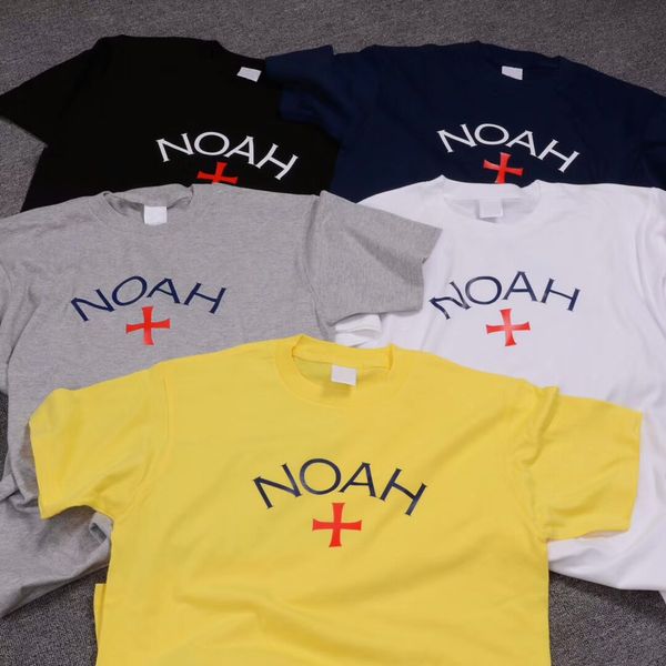 

noah short sleeve t-shirt 100% cotton jersey tee men women couples summer casual tees noah skateboard shirt llwi0303, White;black