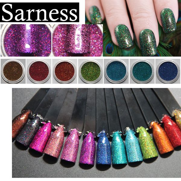 

sarness new irregular neon pigment rainbow galaxy paillette laser flakes nails holographic s nail glitter, Silver;gold
