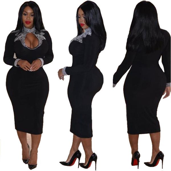 

style long sleeve ladies apaprel fashion female clothing women designer black dresses casual ladies dress, Black;gray