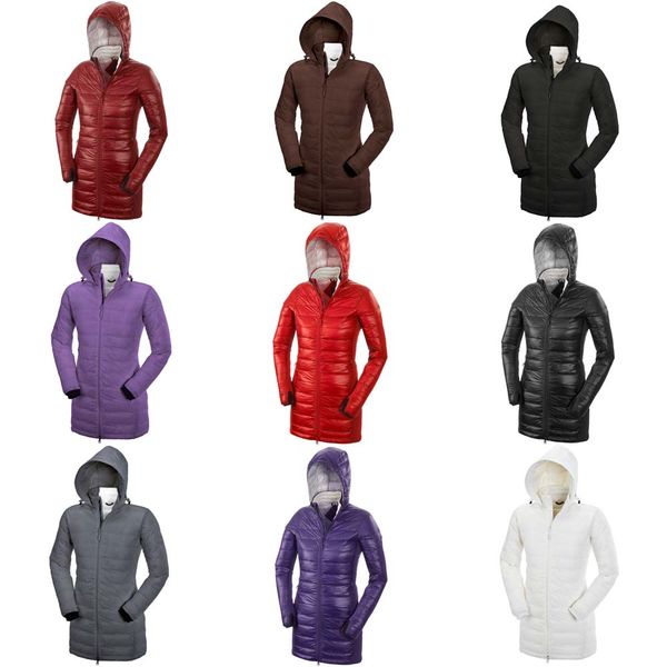 

women white goose down warm outdoor sports down jacket woman's winter cold outdoor ski park coat on sale, Black