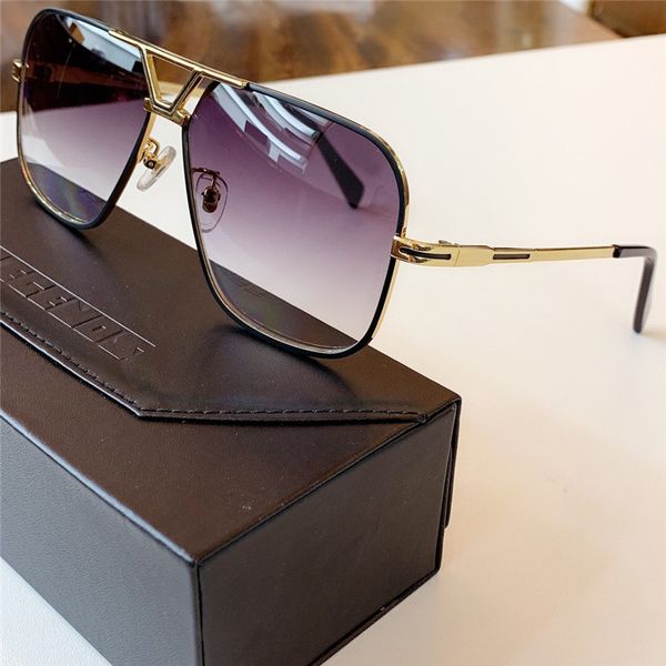 

legends sunglasses with new men's pilot grey sunglasses retro men lens shades gradient black/gold 725 box, White;black