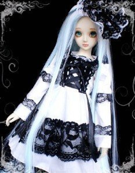 

wamami] 142# белое черное кружевное платье / костюм для 1/4msd 1/3 sd dz aod luts bjd dollfie t200428