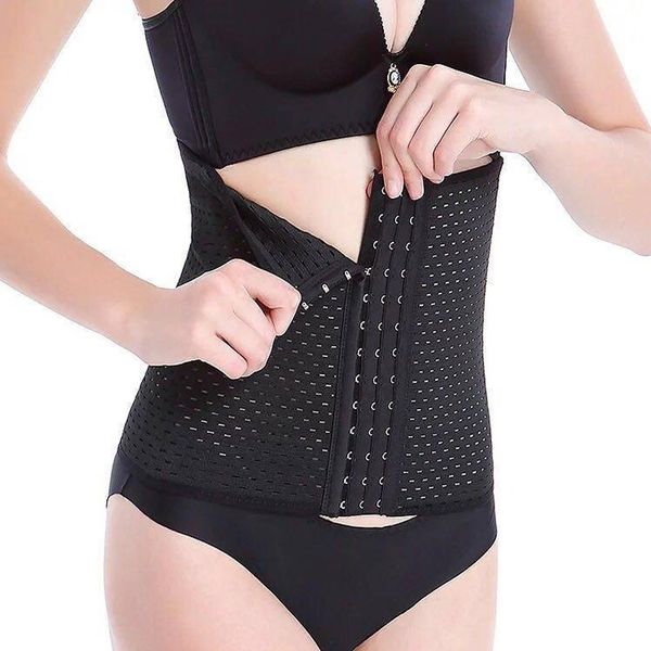 

waist trainer corset for body shaper women slimming corset waist belly band postpartum tummy fat burner belly belt, Black;brown
