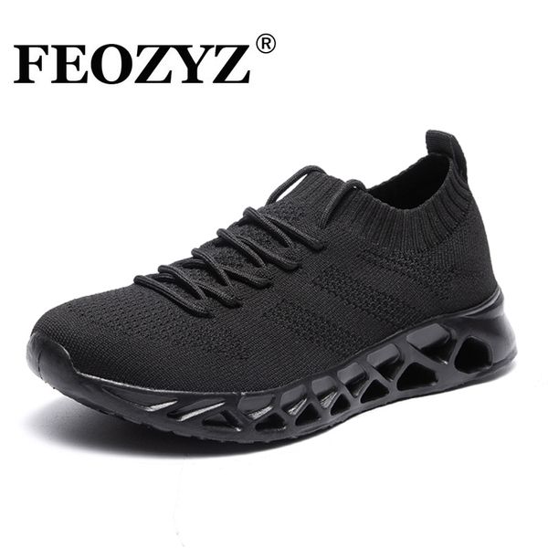 

feozyz low running shoes men women breathable knit upper sneakers women men plus size 35-48 lightweight outdoor sport shoes