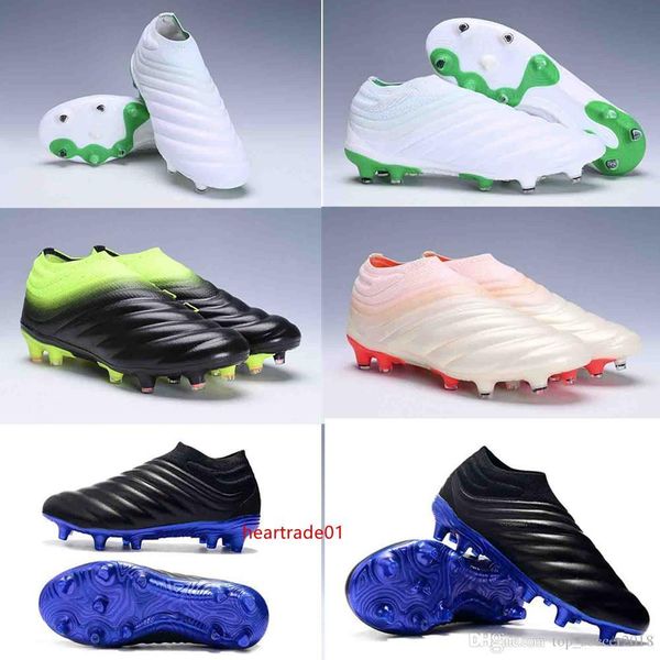 

copa 19 2019 fg sockfit laceless soccer cleats triple black orange primeknit champagne fusionskin football