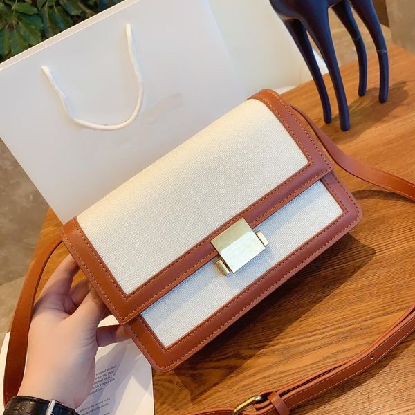 

designer handbag canvas women luxury shoulder bag lady's crossbody bags leather shoulder strap fast shippment