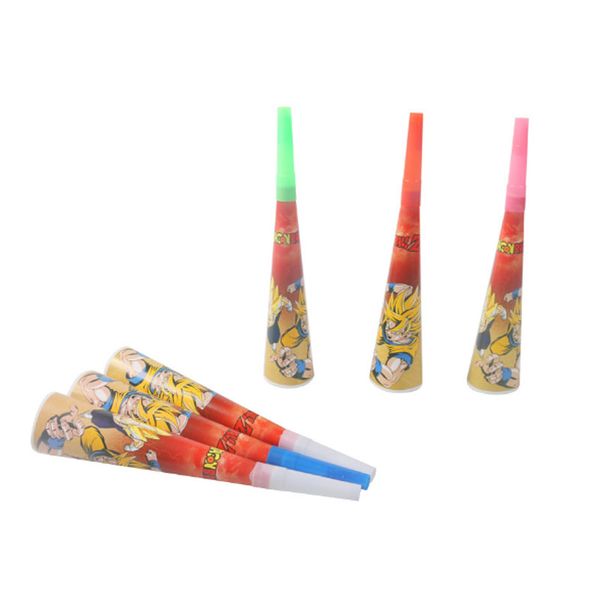 

6pcs megaphone theme birthday party horn disposable tableware noise maker