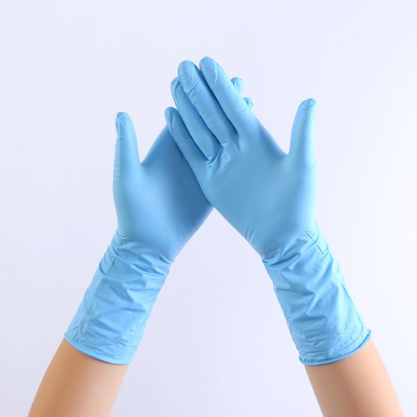 

in stock disposable protective nitrile gloves food gloves universal household garden cleaning gloves