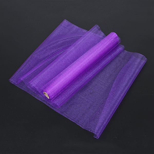 

yarn roll snow sheer roll, 48cm*9.1m dark purple sashes