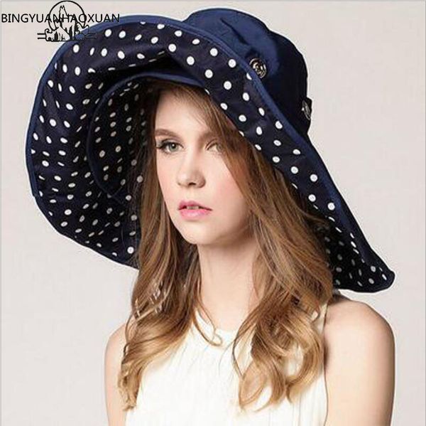 

bingyuanhaoxuan lady sun summer sun cap women folded wide brim print knit hat large sunhat, Blue;gray