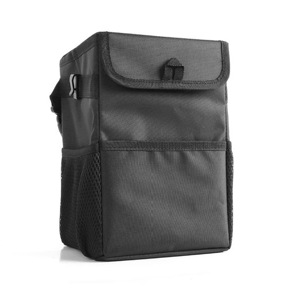 

collapsible car storage car trash bin trash can leak-proof can automobiles storage bag with adjustable strap