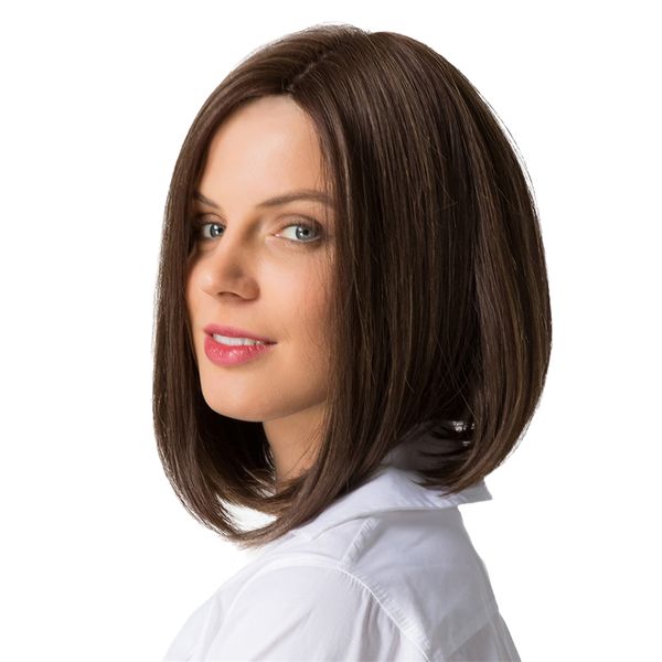 

fashion natural short bob wigs human hair pixie cut wig for women 14 inch, Black