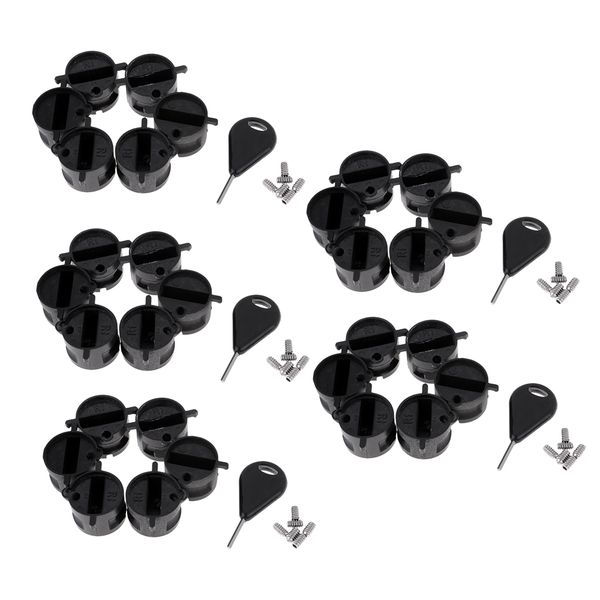 

30pc surf fins plug with grub screws for surfboard fin box with a fin key