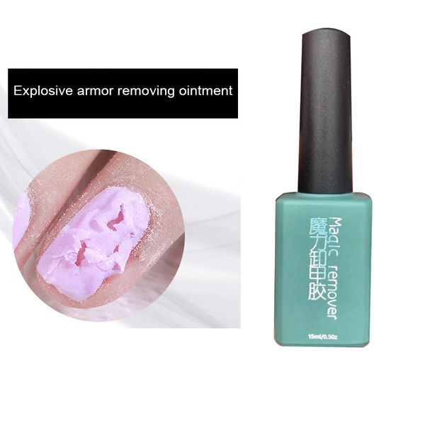 

new 2019 nail polish removes gel remover burst clean professional safe 15ml for manicure 666, Red;pink