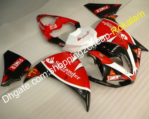 

for yamaha r1 yzfr1000 2009 2010 2011 yzf-r1 yzfr1 yzf 1000 red black white motorcycle fairing (injection molding)