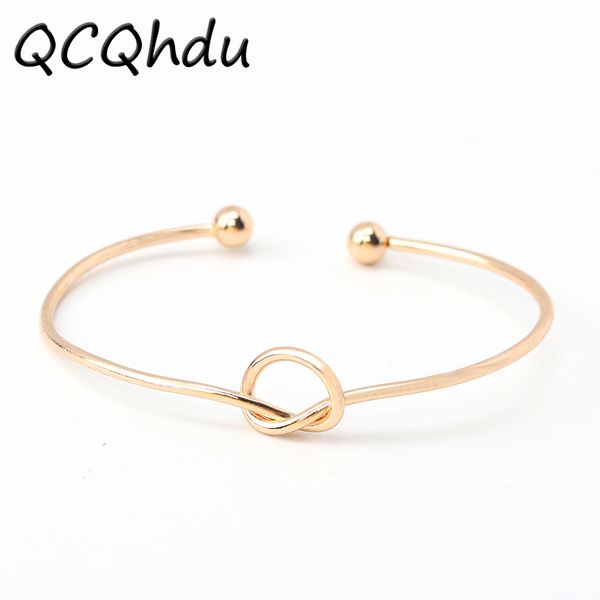 

1pc knot cuff bracelets bangles fashion open bangle women bangles feminin love valentine day gift, Black