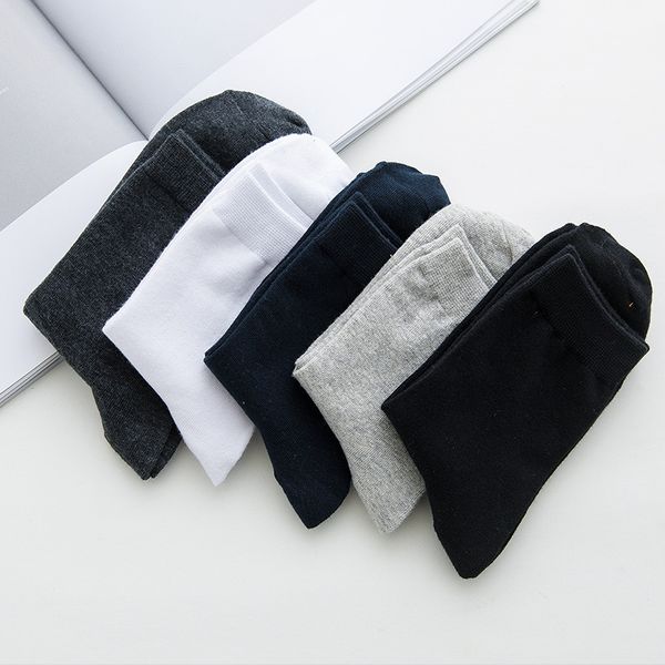 

мужские хлопчатобумажные короткие носки с трубками, защищающие от пота, однотонные носки для молодых людей. категория 88, Black