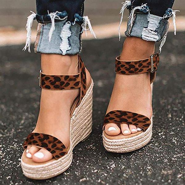 

summer sandals women wedge sandals summer female lace-up platform fashion high heel fashion ankle strap ladies shoes, Black