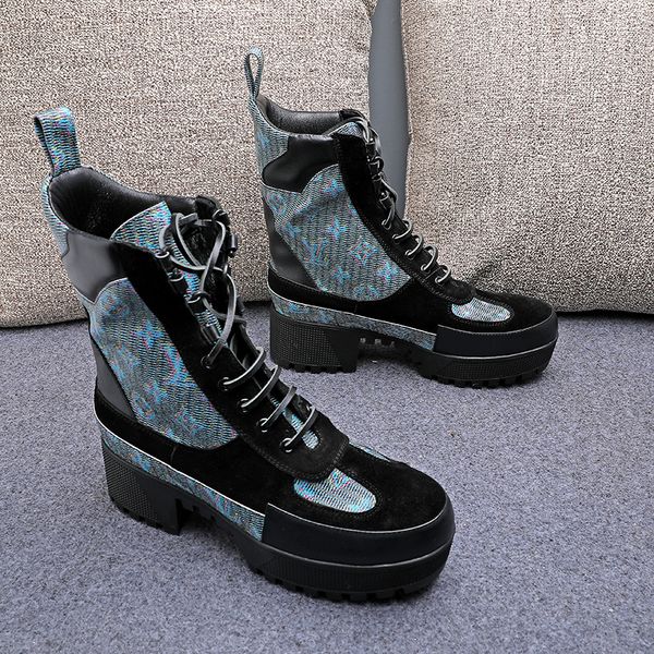 

short boots female british wind 2019 new autumn single boots thick bottom with exquisite net red thin skinny boots handsome martin boot, Black