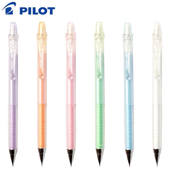 

3pcs pilot mechanical pencils 0.3mm jelly color painting automatic pencil not easy to break pencil ha-20r3, Blue;orange