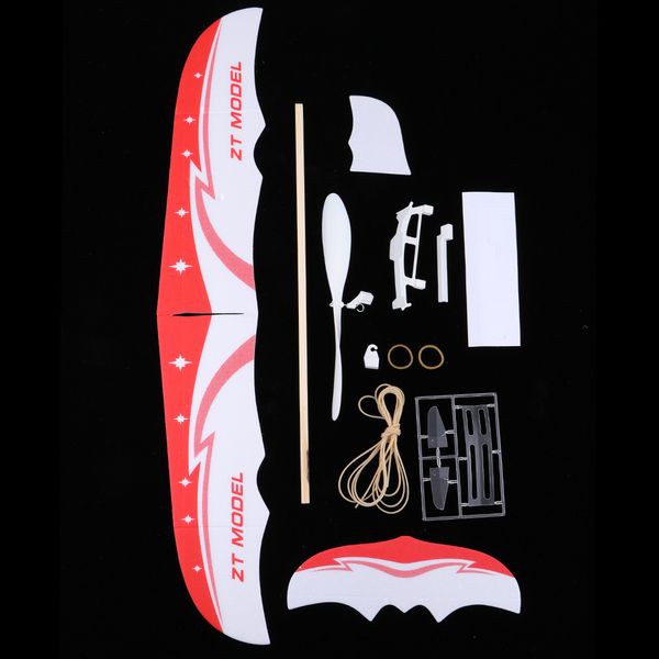 

elastic rubber powered aircraft flying airplane diy toy