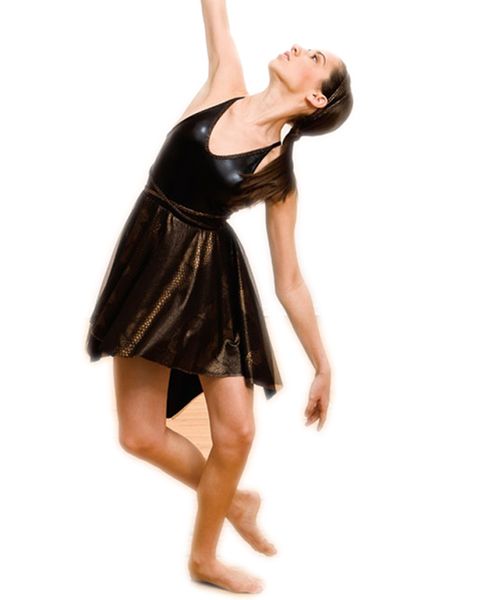 

girls dance stage clothes women dancing clothes short sling dance costumes children's leotard professional ballet tutu black, Black;red