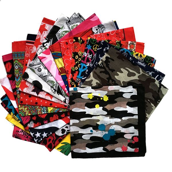 C065-5 kare eşarp çok fonksiyonlu sokak dansı Euro fular bandanas maskeleri sürme hip hop ulusal bayrak kare eşarp açık headdress