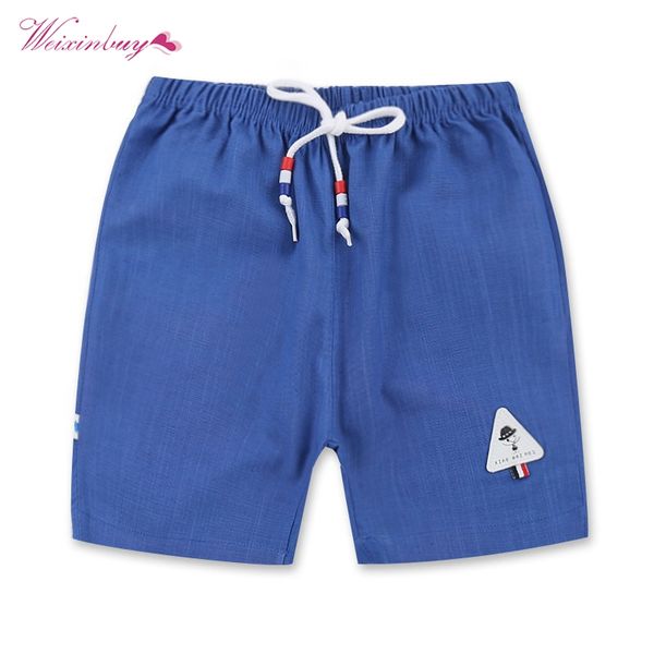 

boy kids shorts children summer cotton short pants for boys thin toddler shorts casual clothing 2-8 years children's clothing, Black