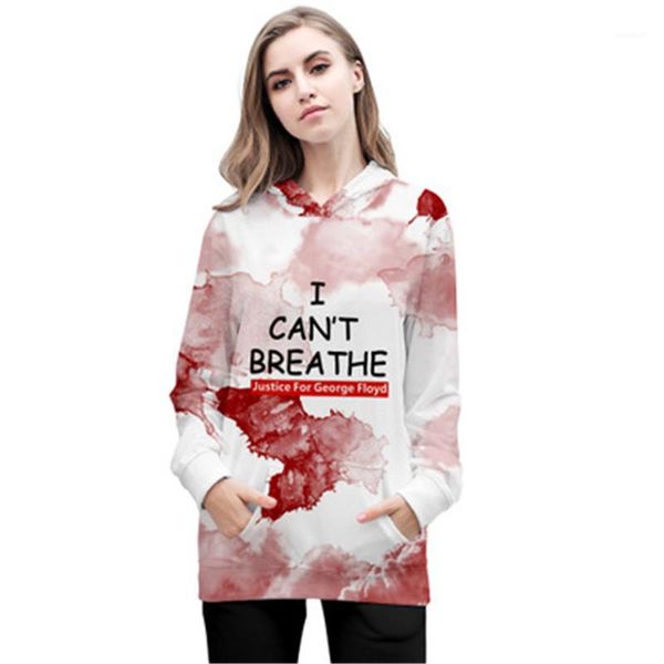 

3d color print hoodie pullover round neck designer male spring long sleeve regular length sweatshirts i cant breathe man hoodies fashion, Black
