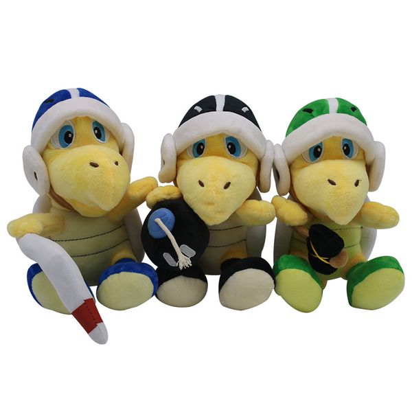 

20cm new super mary plush toys 3 styles mario doll plush animals dart turtle hammer turtle kids pliiw birthday gift