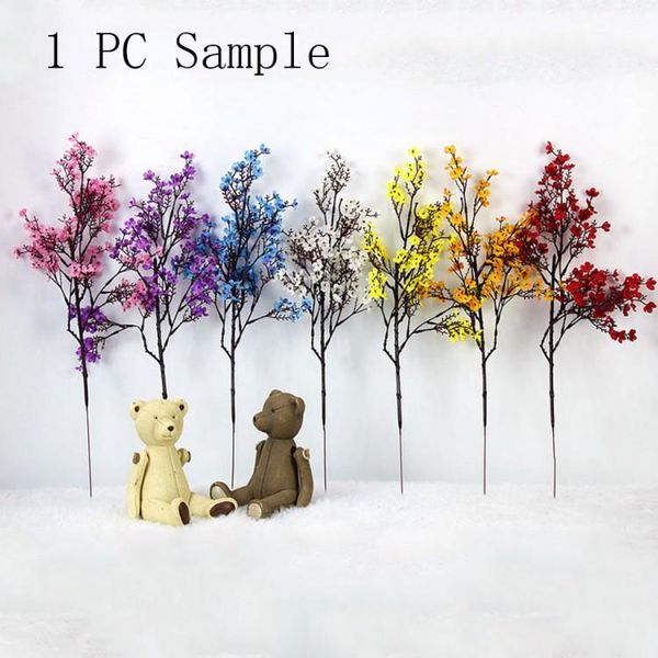 

7 color artificial cherry blossom diy starry wedding decoration home bouquet branch fake flower xd23019