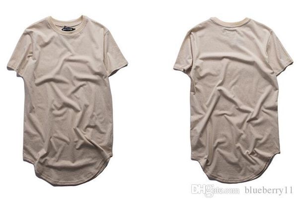 

fashion men extended t shirt longline hip hop tee shirts women swag clothes harajuku rock tshirt homme b040821, White;black
