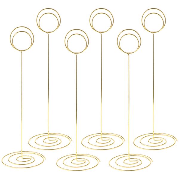 

6 pcs 22cm tall table number cards p holder paper menu clips