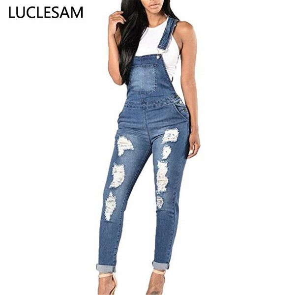 

ripped jeans for women with big holes low waist distressed denim jumpsuits scratched washed sleeveless mom jeans light blue 3xl
