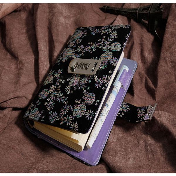 

a6 planner binder спиральные записные книжки и журналы password программа дневник с замком примечание книга для школы канцелярские товары ка, Purple;pink