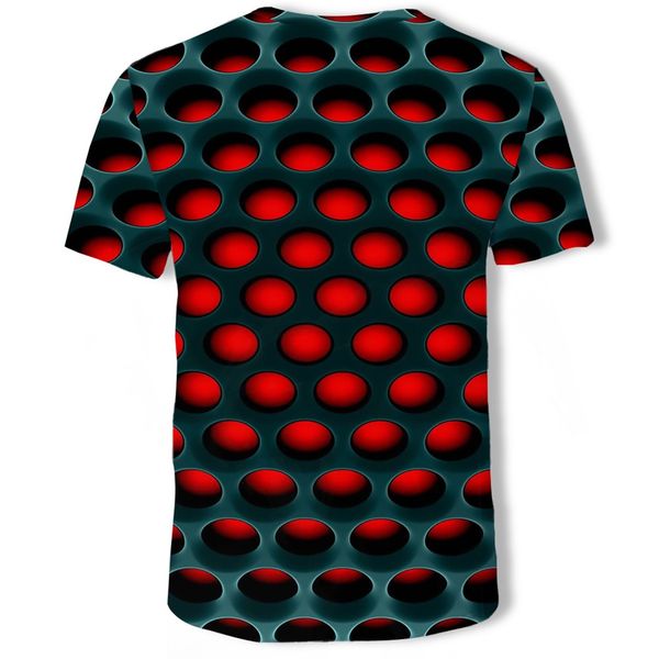 

2019 summer new 3dt-shirt men and women models o-neckfashion summer casual funny geometry brand cute clothing shirt, White;black