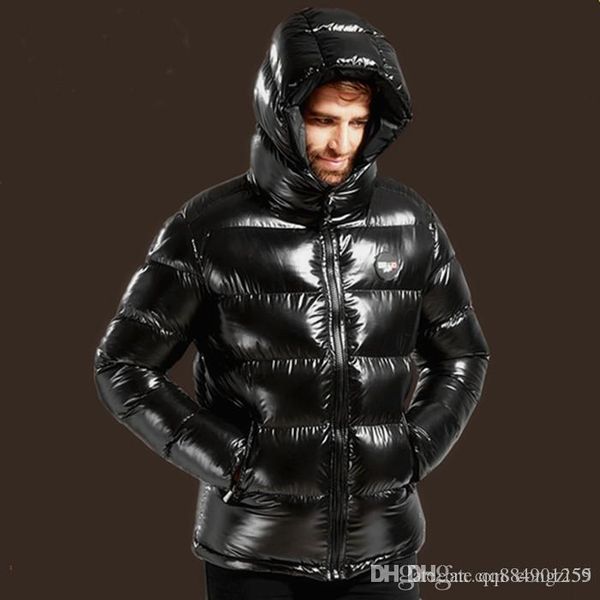 

2020 down jacket men casual down jacket down coats mens outdoor fur collar warm feather dress winter coat outwear outer wear jackets, Black
