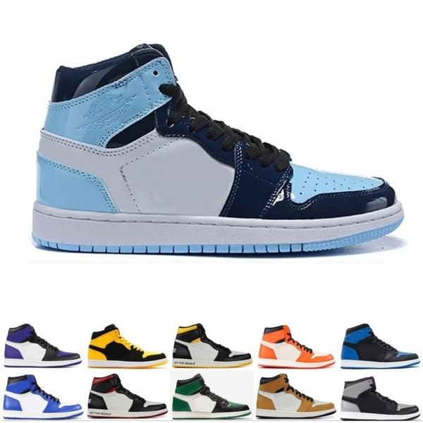 

new 1 gold 3 mens basketball shoes chicago bred banned black toe unc white royal blue fragment 1s men sports sneakers designer trainers
